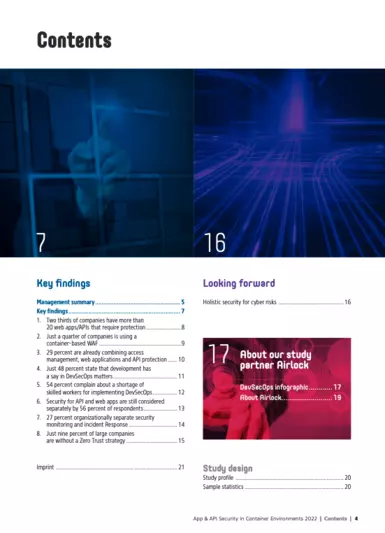 Table of Contents Application and API Security in the Container Environment 2022