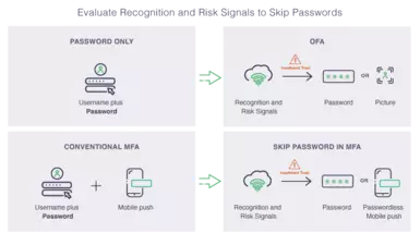 schematic illustration of recognition and risk signals