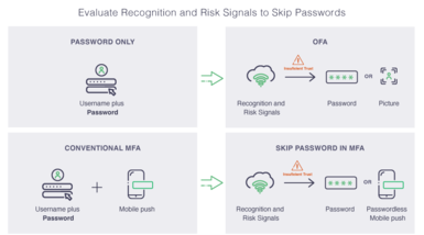 schematic illustration of recognition and risk signals