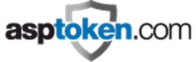 asptoken.com Logo (schwarz-grau-blau-weiß)